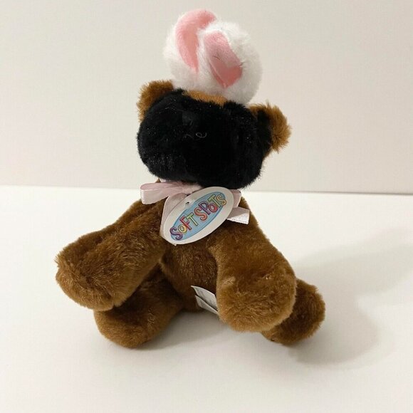 Ganz Soft Spots 4 Inch Easter Puppy Dog Schnitzel Bunny Ears Animal Plush - Picture 1 of 13